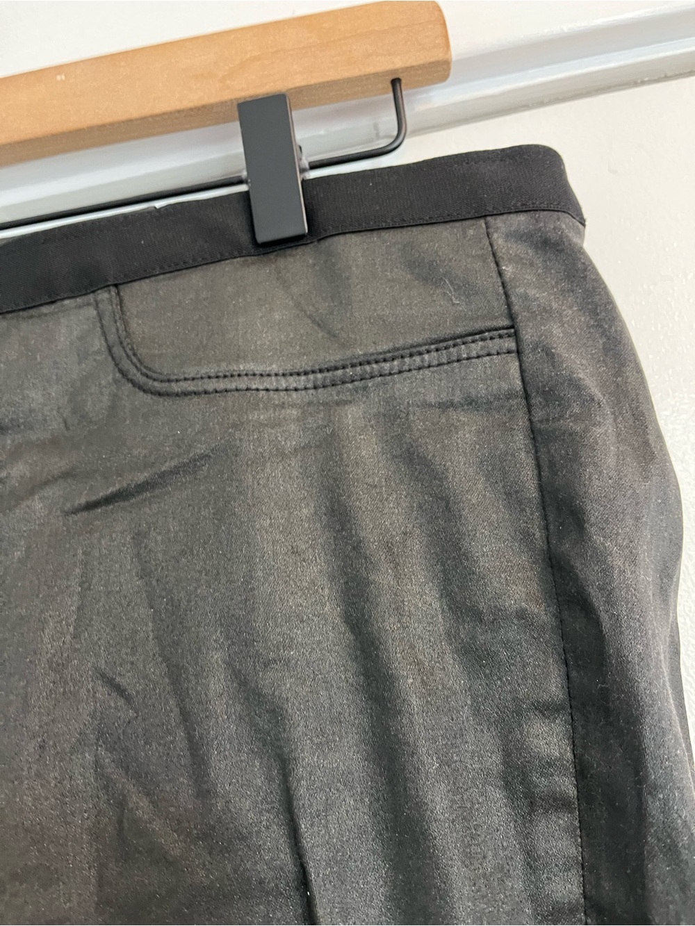 Helmut Lang Black Skinny Coated Jeans leggings women’s size 30 - Picture 2 of 6